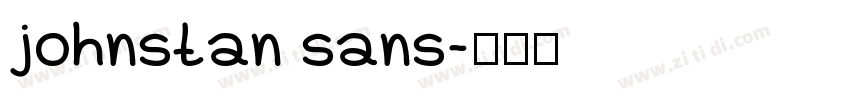 johnstan sans字体转换